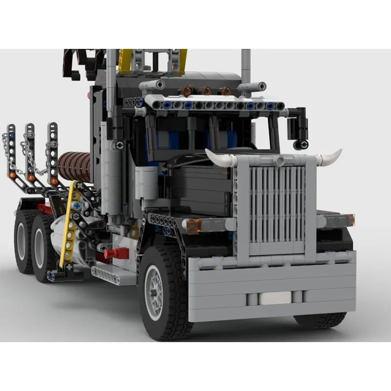 MOC-154900 Forest Transport Logging Log Truck Building Blocks Model 1935 Parts Kids Birthday Building Blocks Toy Gifts