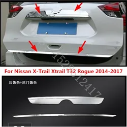 For Nissan X-Trail Xtrail T32 2014-2021 Stainless Rear Trunk Tailgate Tail Gate Trim Cover Molding Garnish Car Accessories