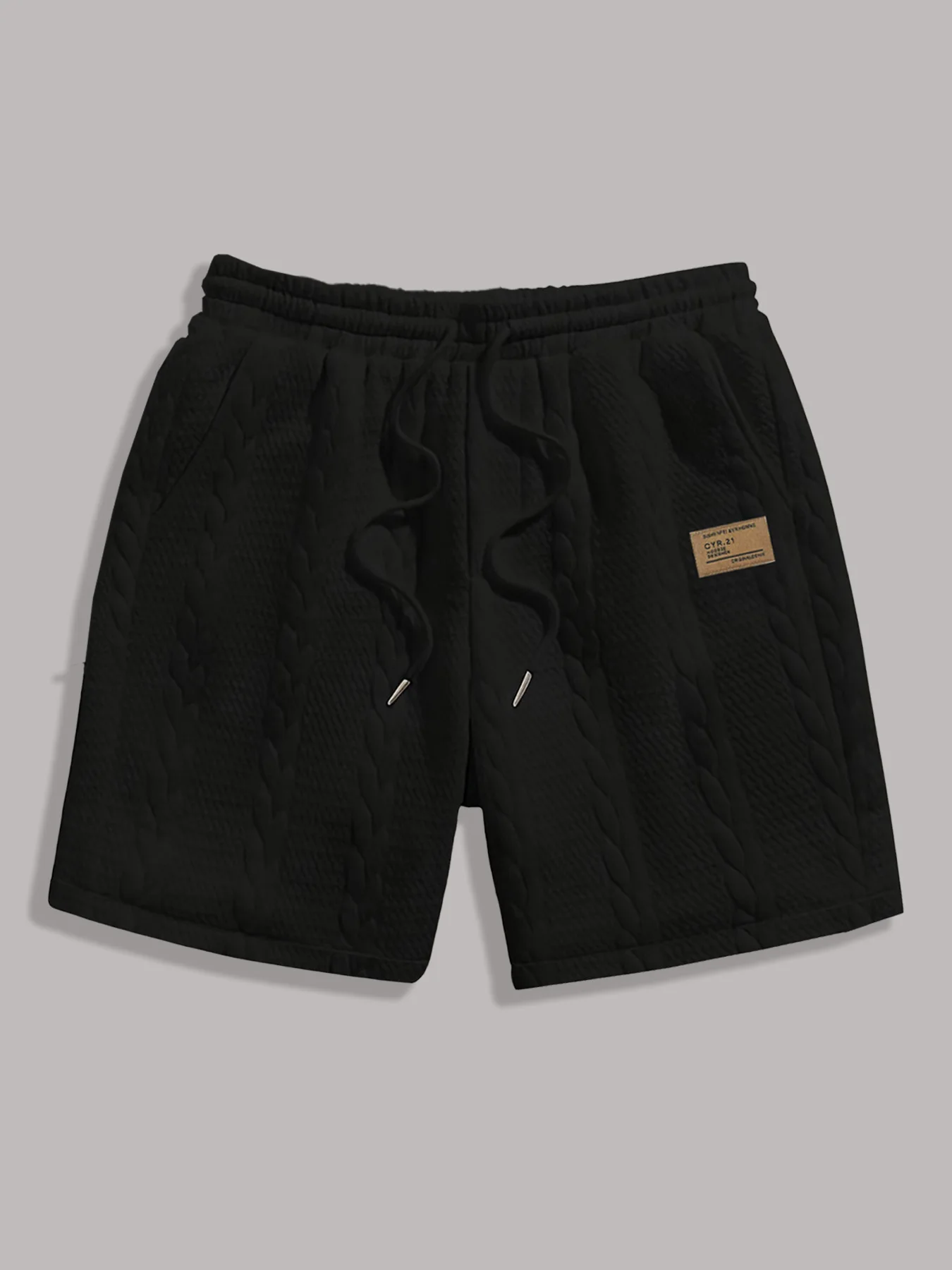 Weiße Freizeitshorts für Herren mit Kordelzug, Sommer, locker, atmungsaktiv, 5-Zoll-Shorts