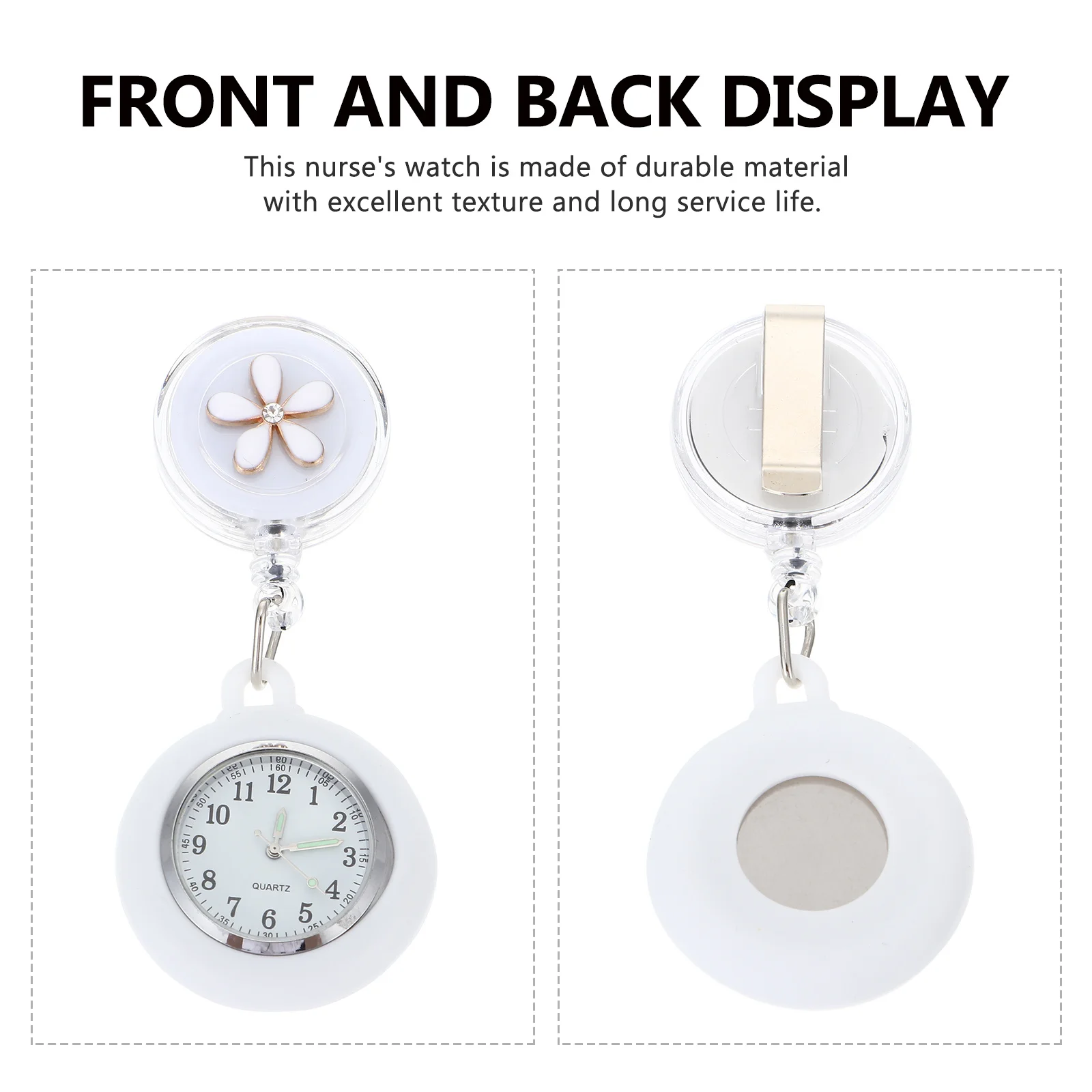 Creative Nurse Pocket Watch Hanging Watch Stable Design Practical for Nurses Student Office School Birthday Gift