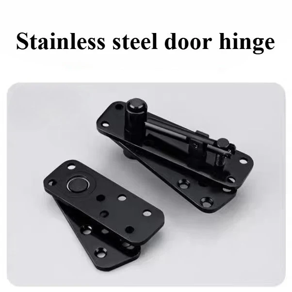 Heavy Duty Invisible Hinge Stainless Steel Wooden Door Pivot Upper And Lower Hinge Positioning 360° Universal Rotating Pivot