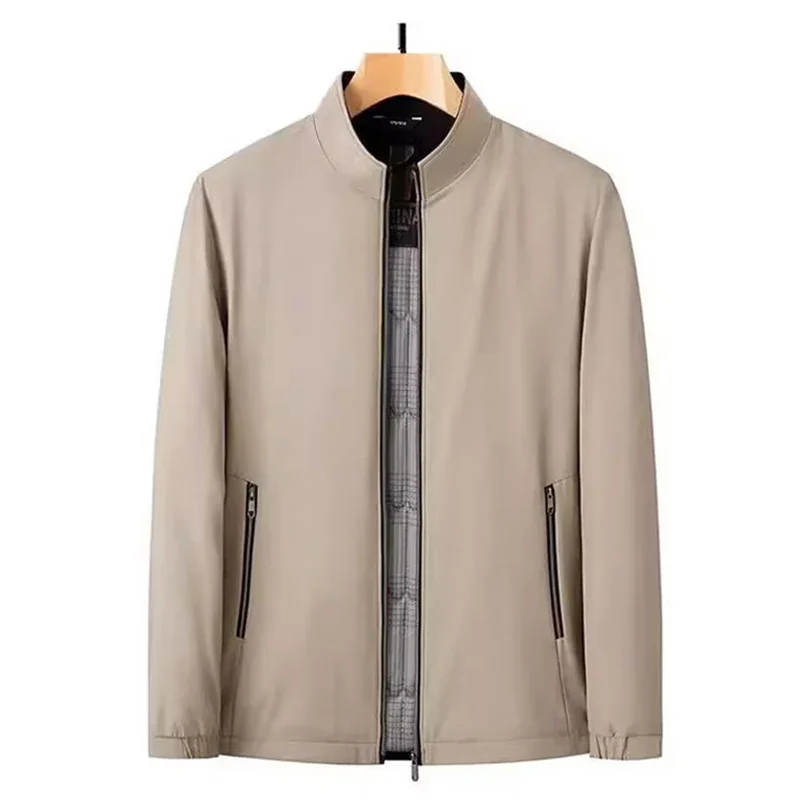 

Male Suit Coat Business Casual Puffer Warm Jacket Men's Coats Spring Coat Casual Autumn Jacket Men's Simple Solid Jackets