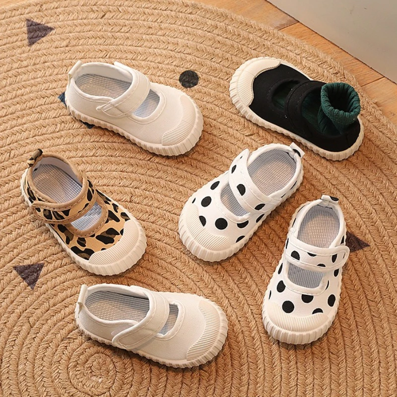 Summer Child Casual Canvas Shoe2026new Korean Version Girl Soft Single Shoe Retro Girl Anti Slip Travel Shoe Child Walking Shoes