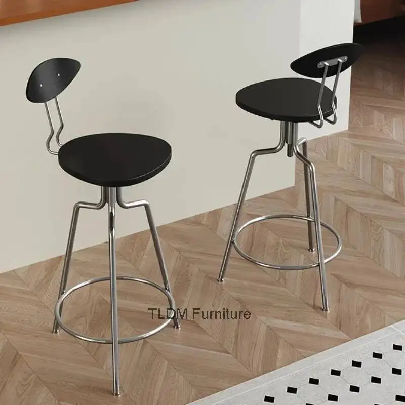 

Nordic Modern Bar Chair Creative Unusual Comfortable Minimalist Adult Chair Camping Outdoor Taburete Alto Unique Furniture