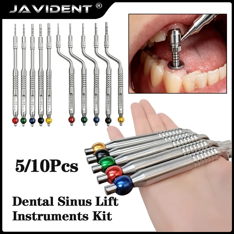 5pcs Dental Maxillary Sinus Lifting Osteotomes Kit Dental Implant Osteotome Instruments Implant bone Extruder
