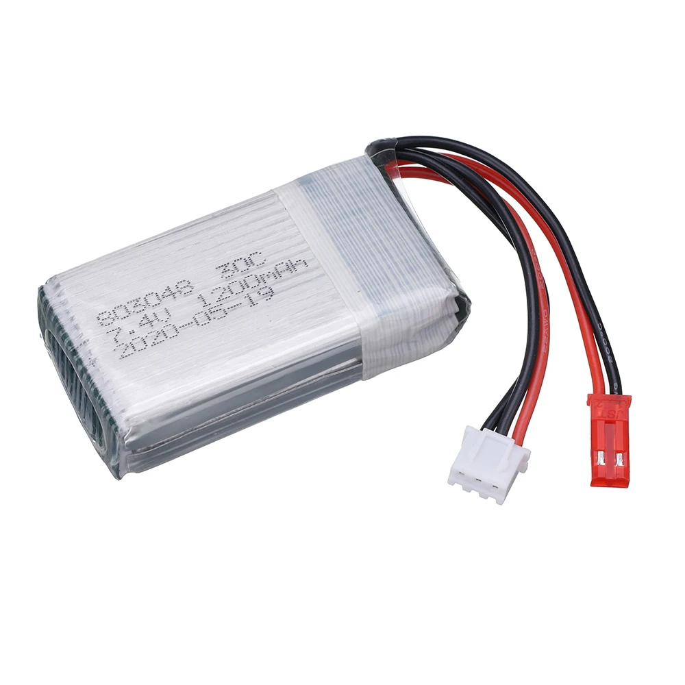 7.4V 1200mah 803048 Lipo Battery + Charger For MJXRC X600 U829A U829X X600 F46 X601H JXD391 FT007 RC Drone 7.4V RC toys battery