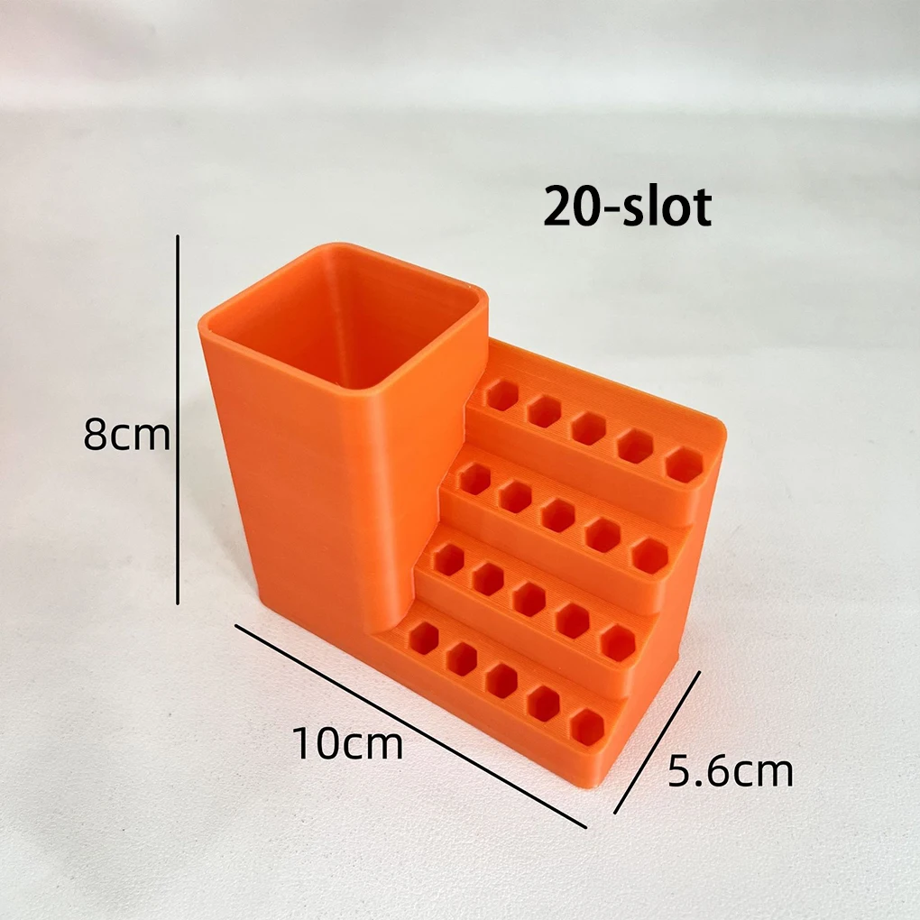 2025 New 20/25/50/100Holes Screwdriver Bit Storage Tool Plastic Save Space Hexagonal Screwdriver Storage Rack