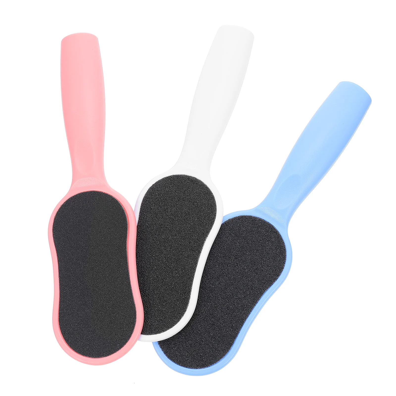 

3pcs Foot File Pedicure Tool Ergonomic Handle Dead Skin Remover Handheld Trimmer Soak Tub Exfoliating Nail Care Accessories