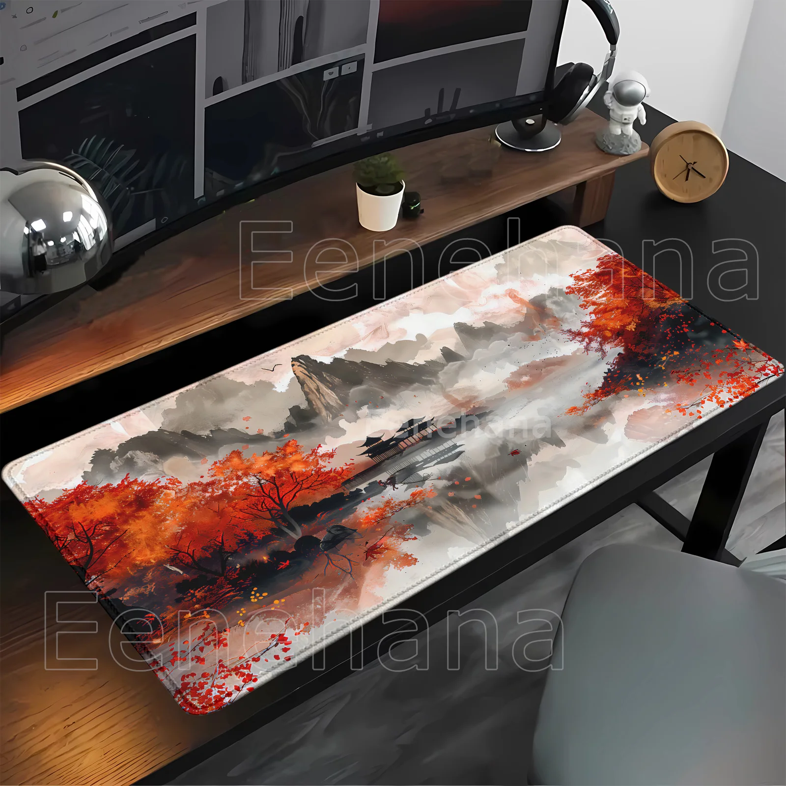 mountains waters ink wash style HD Printing Mousepad Rubber 400x900mm Mouse Pad Game Keyboard PC Gaming overlock esports DeskMat