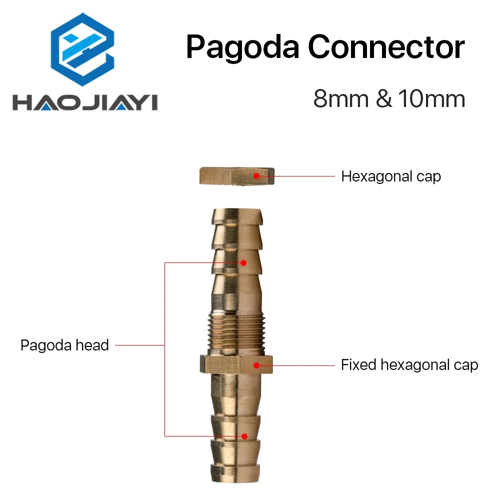 Copper Pagoda head 8mm&10mm for Water Pipe Liquid Tube Gas pipe