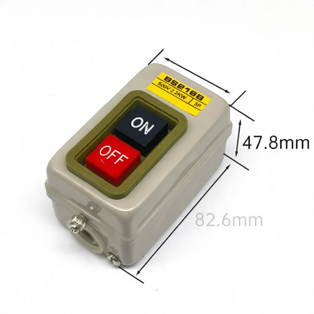 Waterproof Industrial Switch KAO 5M For Drill Machine Power Starter Control Button BS211 230 Electrical Fixing Base