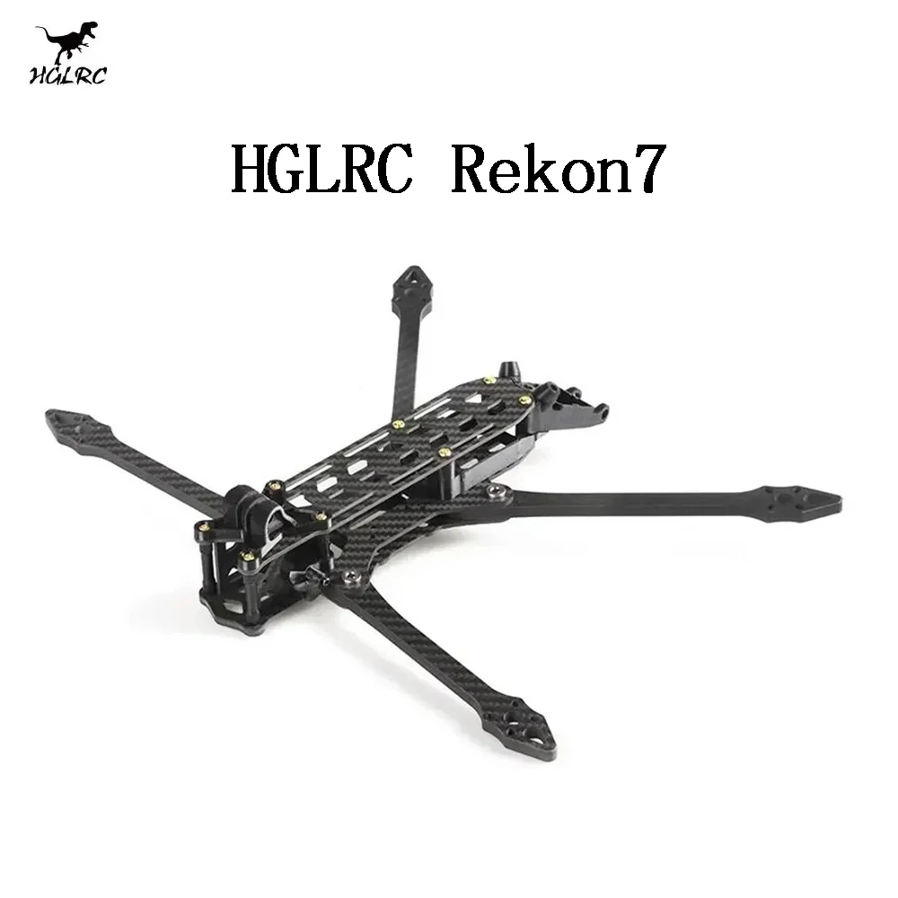 

HGLRC Rekon7 LR Комплекты рамок дальнего действия 324 мм, 7 дюймов, с рычагом 6 мм, 3K, углеродное волокно, совместимые с деталей гоночного дрона FPV