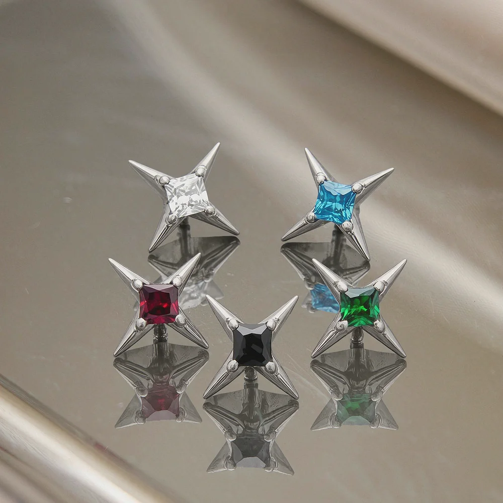 Kolczyk do piercingu z tytanu – Flat Back Labret Stud recenzja i cena