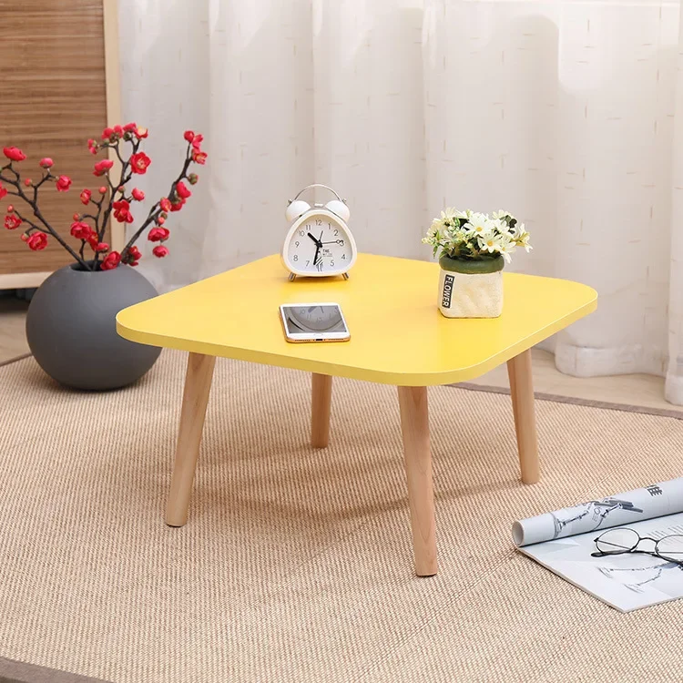 Small Table Bedroom Sitting Coffee Table Living Room Home Bay Window Simple Small Round Table Small Apartment Solid Wood