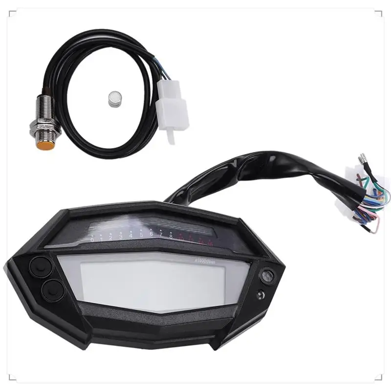 Motorcycle Gauge LCD Speedometer Adjustable Color Tachometer Gauge For Kawasaki Z1000