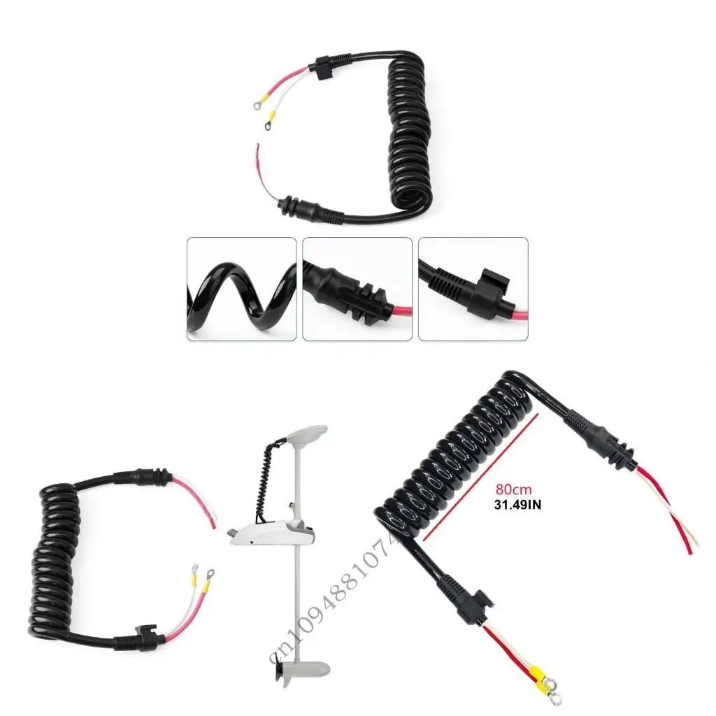 Coiled Trolling Motor Power Cable for Xi3 Xi5 Marine Repair Cable 8M0029237 8M0139002 