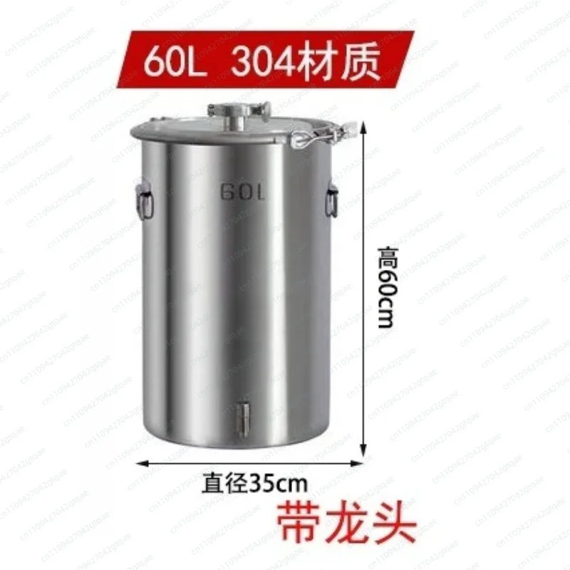 12/20/35/60L304 Stainless Steel Fermentation Barrel Wine  Storage Barrel Sealed Barrel Can Be Constant Temperature