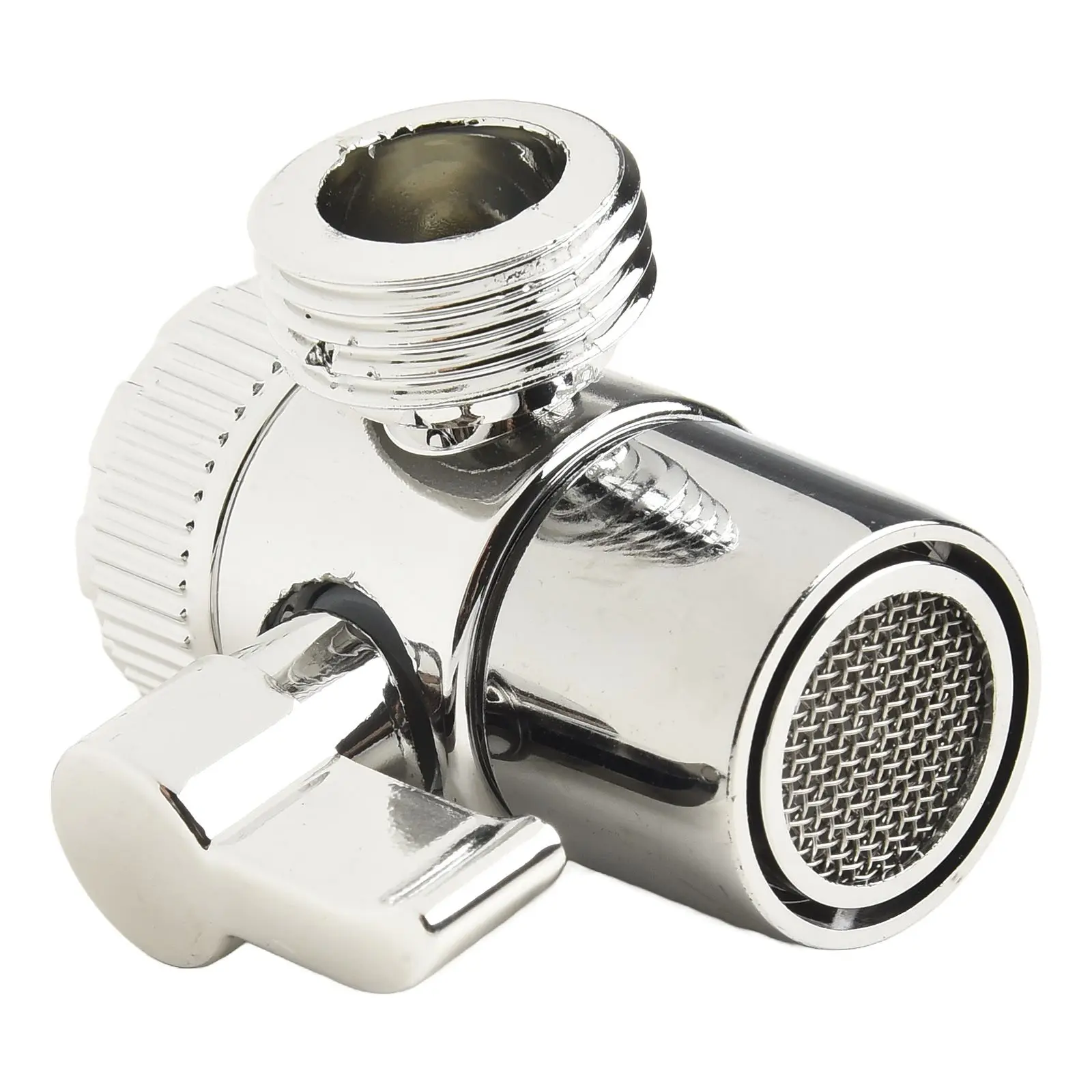 Water Tap Connector Sink Splitter Faucet Adapter Faucet Diverter Home Improvement 1pc Silver Three-way Brand New