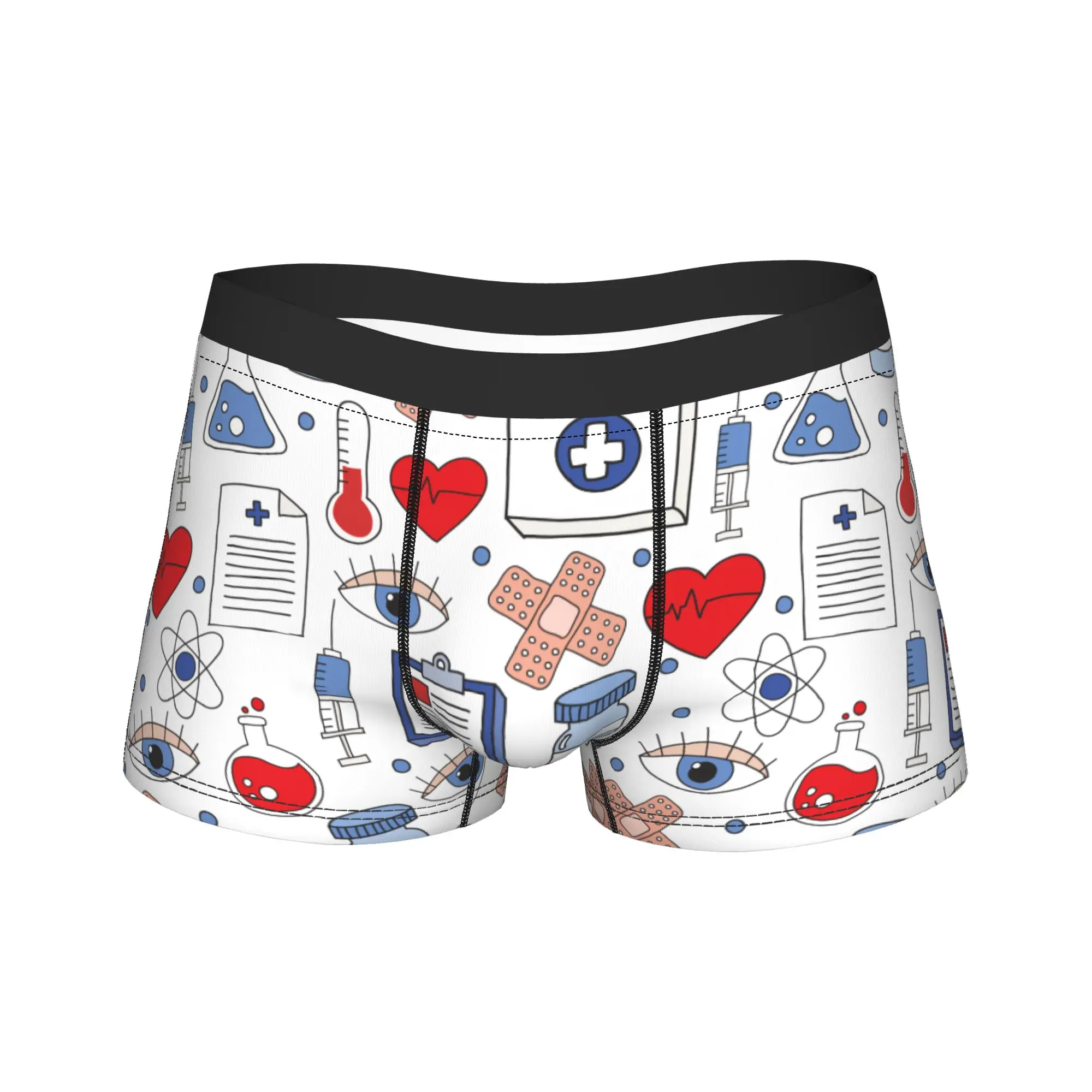 

Мужское длинное нижнее белье для врачей и медсестер, сексуальные трусы-боксеры, шорты, мужские мягкие трусы M-XXL