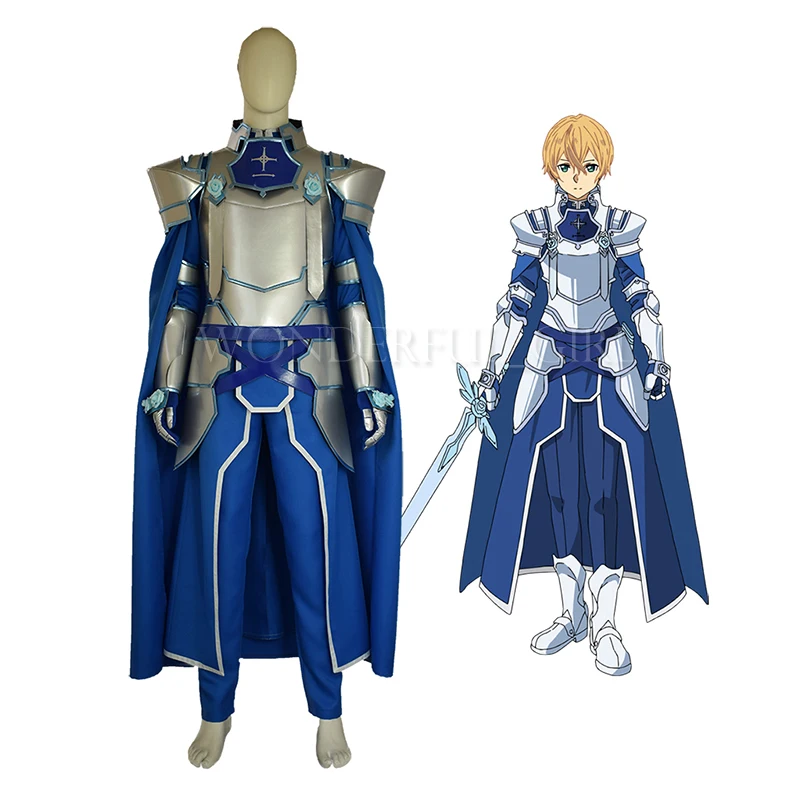 

New Anime Sword Art Online Alicization SAO Eugeo Synthesis Cosplay Costume Knights Outfit Halloween Costumes for Women/Men