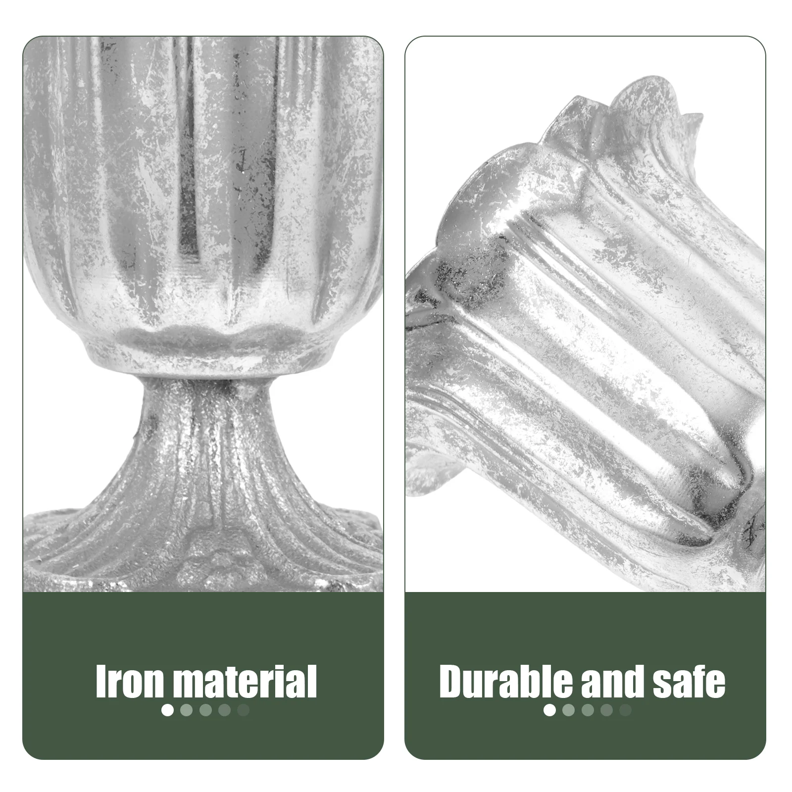 

Vintage European Style Iron Flowerpot Road Guide Planter Wedding Pillar Decoration Garden Balcony Wedding Flower Pot