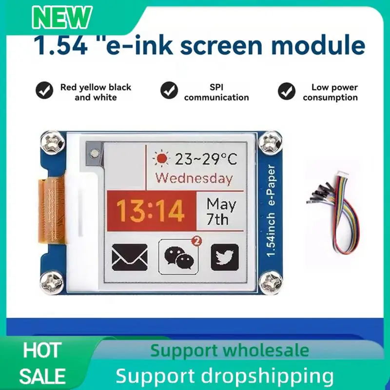 Solid For Raspberry Pi 1.54Inch E-Paper Screen E-Ink Display Module SPI Interface 200X200 Pixels For Jetson Nano/Arduino