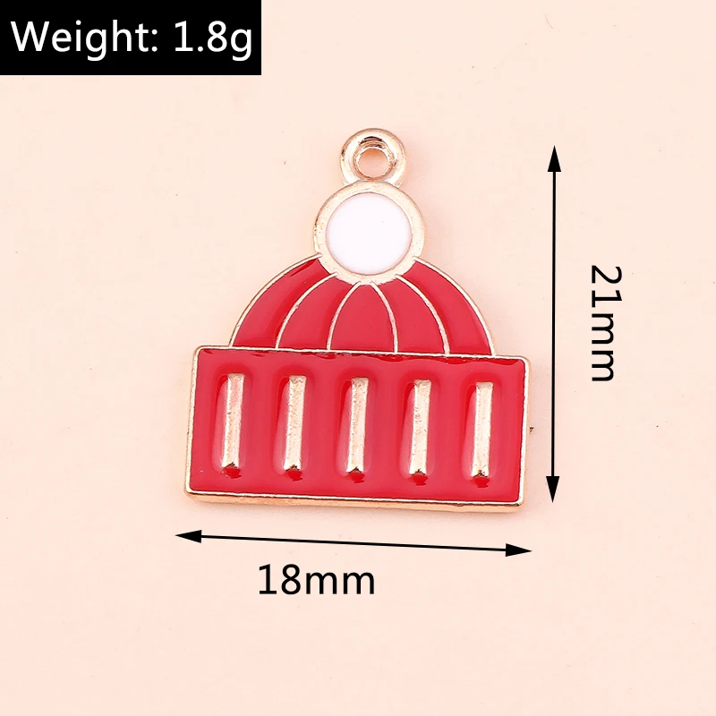 10 Stück Mix süße Weihnachtsmann Charms Emaille Weihnachten Schneemann Stiefel Charms Anhänger für Schmuckherstellung DIY Ohrringe Halskette Geschenke – Detail 32