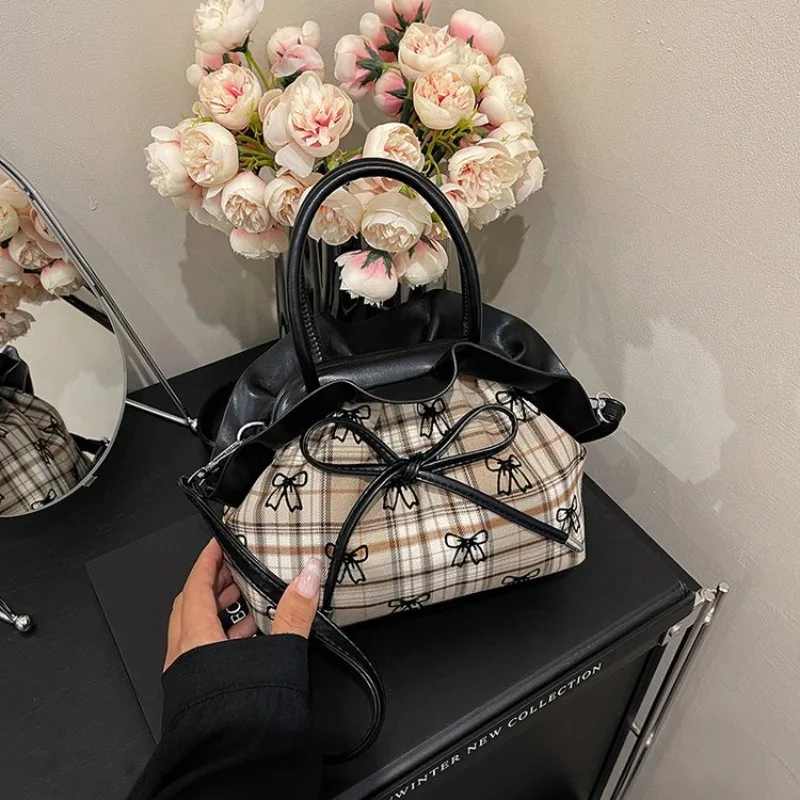 Elegant Parisian Solid Color Diaper Bags For Ladies High-End Casual Tote Bag Simple Crossbody Bag Luxury Brand Messenger Bag