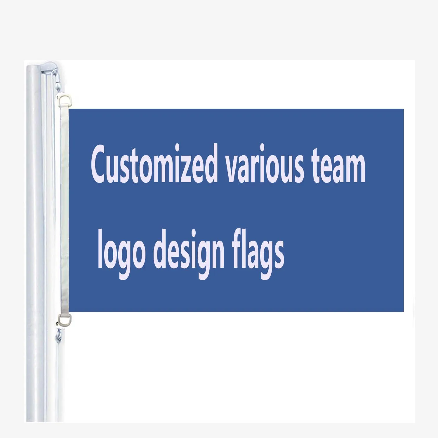 Customized various team logo design flags,90 x 150 cm, 100 % Polyester, Digitaldruck