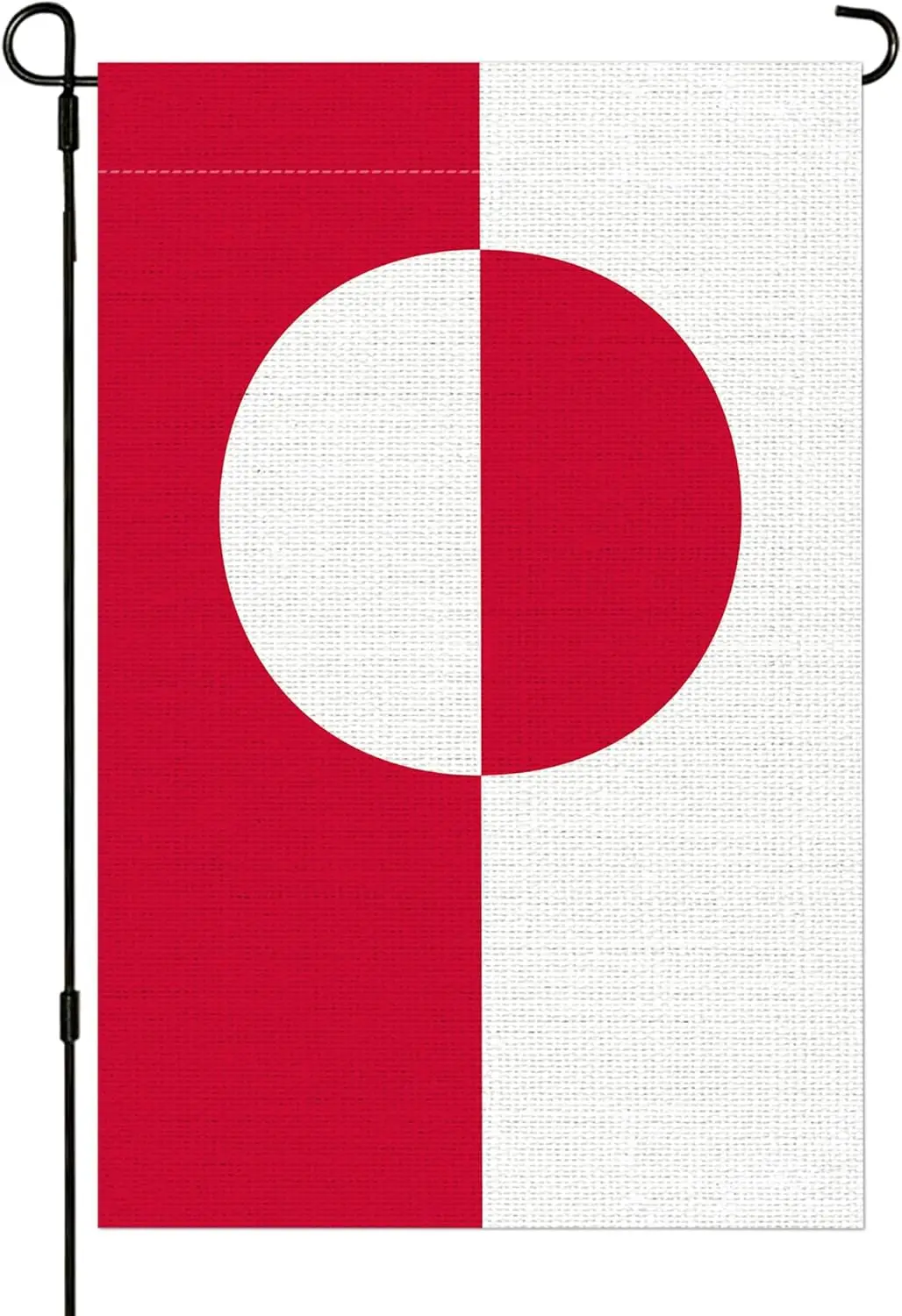 Bandera de jardín de yute de Groenlandia, de doble cara, 12 x 18 pulgadas, solo bandera, para decoración del hogar, jardín, patio, exterior UUL EEZ
