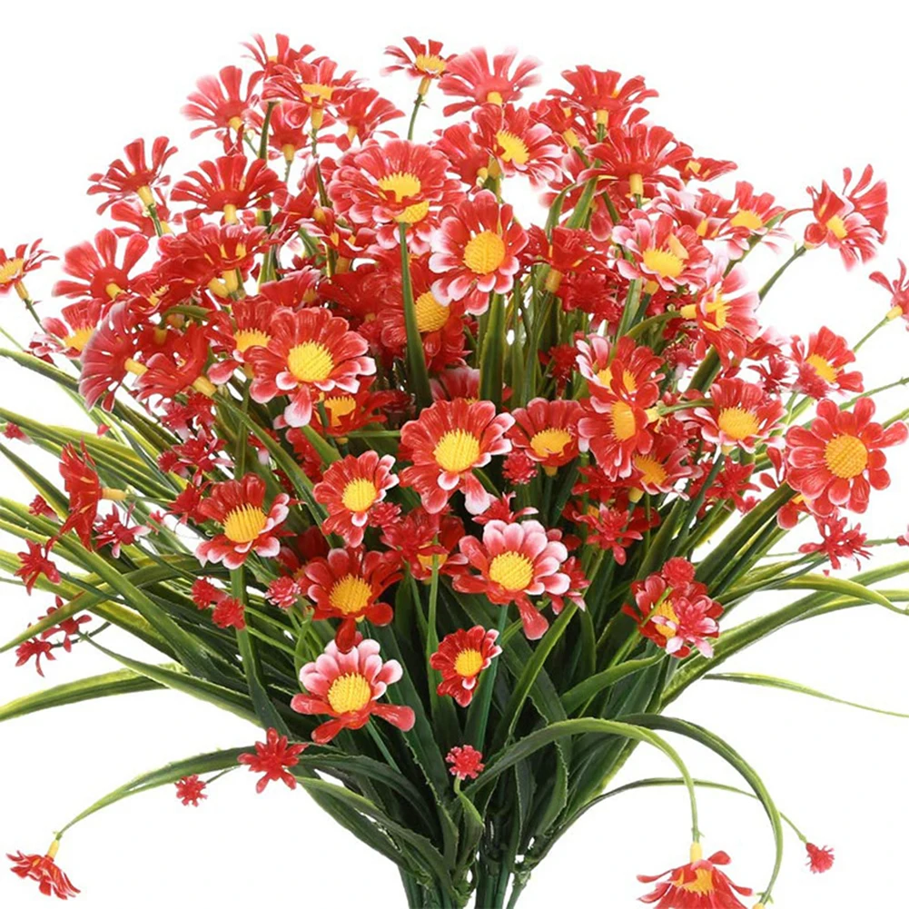 High Quality Lifelike 100% Brand New Artificial Flowers Party Plastic Silk Cloth Wedding 1 Bunch Environmentally