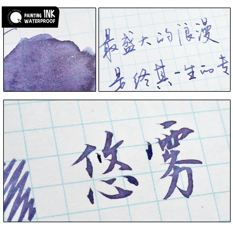 

Чернила для перьевых ручек CAIQI, 19 мл, 52 цвета, глянцевые, водостойкие, безуглеродные, градиентные, для стеклянных перьев, канцелярские товары, школьные принадлежности