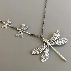 Подвески Design Pattern Dragonfly Pendant Necklace Simple Individuality Retro Style Asymmetrical Design Necklace Lady Jewelry