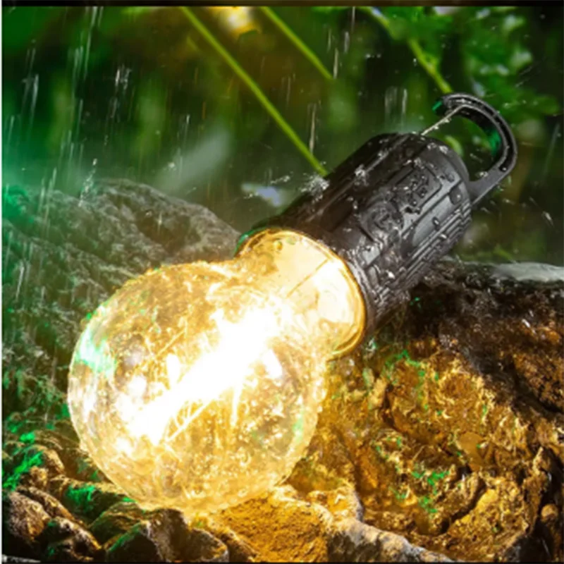 USB充電式ポータブルLEDハンギングライト充電式電球屋外キ - Outdoor Lighting Art のレビューと価格