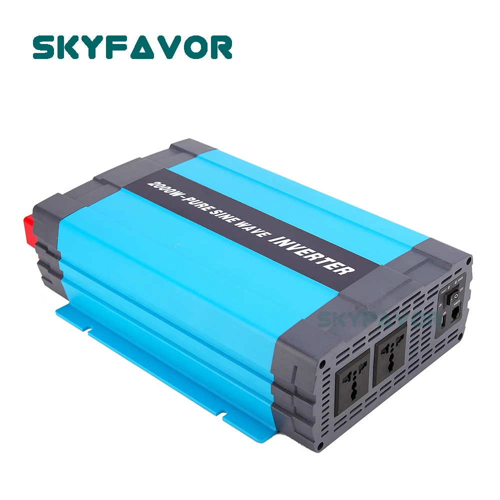 

Custom 2000W pure sine wave power inverter 12v 24v 48v DC to AC 110v 230v Professional safety converter with USB port