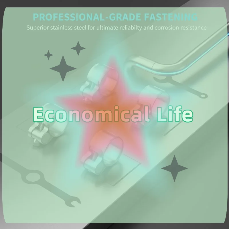 

2PCS European Style Hose Clamp Exhaust Circular Air Water Pipe Clip Sealing Stainless Steel Strengthens Welding Repair Tool