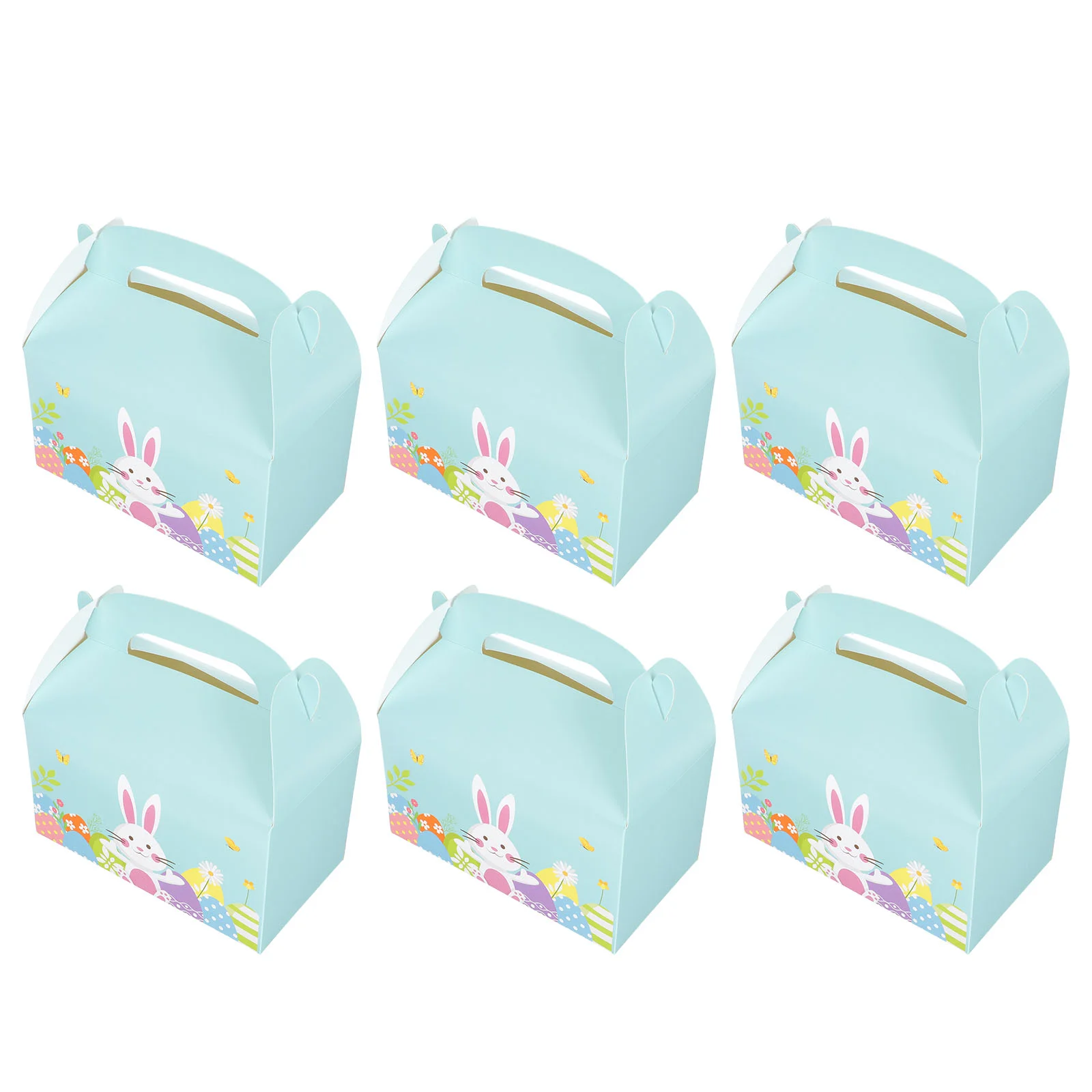 6 Pcs Easter Cake Box Dessert Boxes Paper Packaging Cupcake Holder Storage Case Packing Container