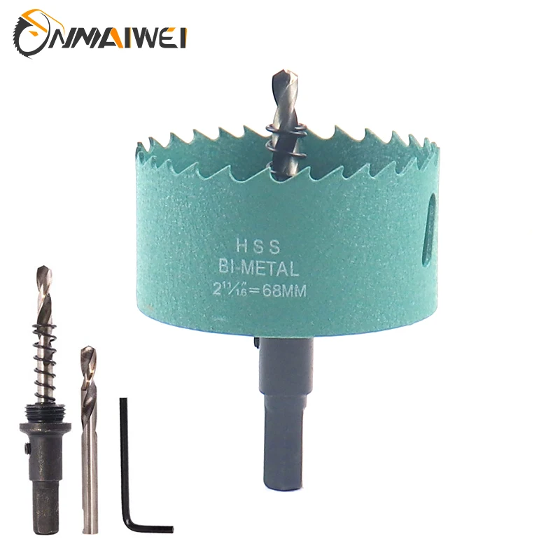 68mm Wood Hole Saws M42 Bi-Metal Drill Bit Cutter Carpentry Tools Wood Drilling Crown For Metal PVC Plastic Iron Hand Tools