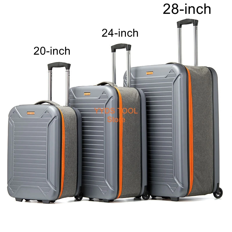 

Multi-Functional Foldable Suitcase 24-inch Spinner with Combination Lock 20-inch Carry-On Travel Case
