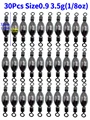 30Pcs-size 0.9-3.5g