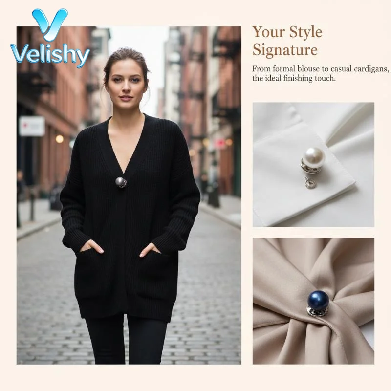 10pcs Pearl Button Pins, DIY Decorative Safety Button Covers For Shoes, Hats, Bags, Shawls, Collar Fixed Pin Brooch
