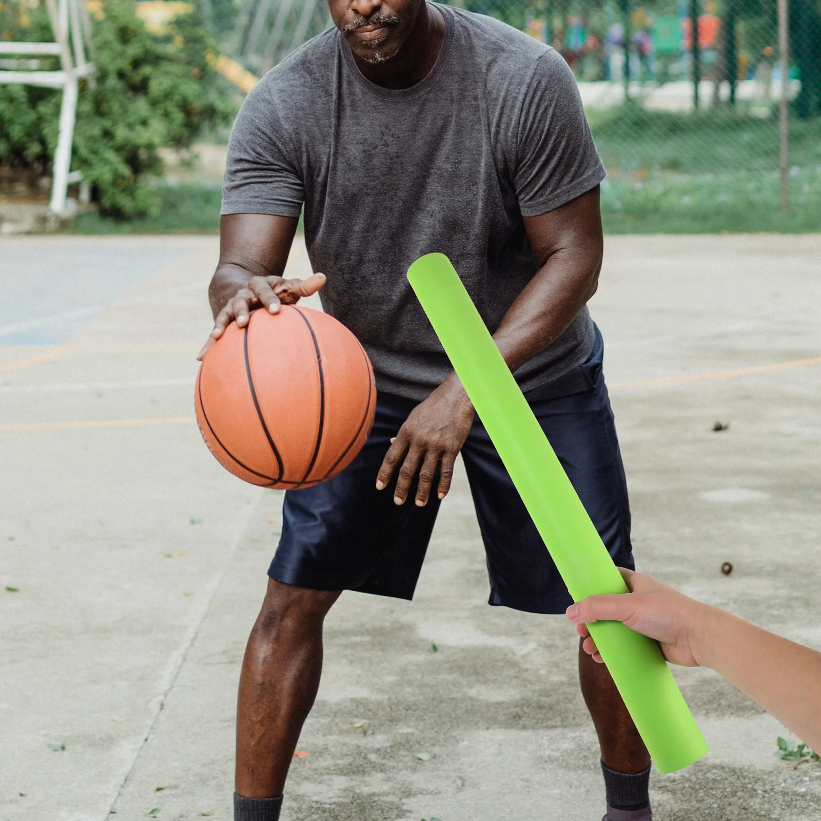 

Eva Basketball Training Bar Stick Defender Gear Dribble Trainer Wear-Resistant Sports Blocking Rod For Defensive Practice Ball