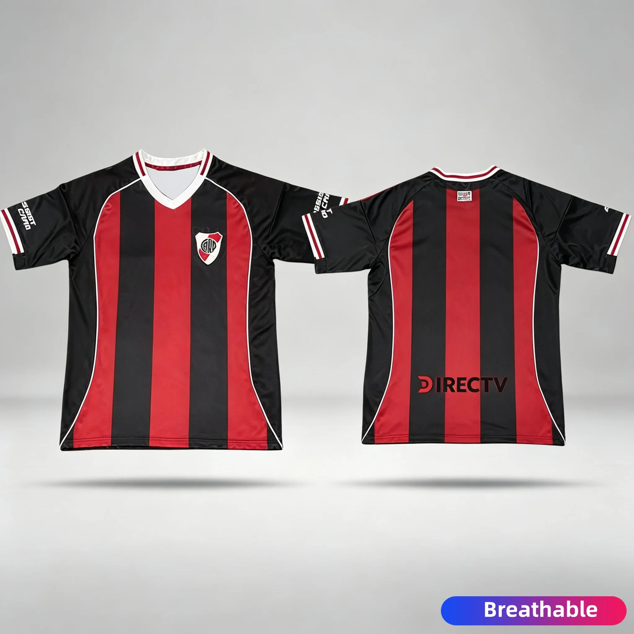 2026 New Parent-child 3D Printed River Plate Team Football Shirt, Fast Drying Breathable Casual T-shirt, Outdoor Sports T-shirt