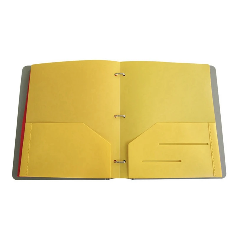 مجلدات بلاستيكية متينة مع جيوب ، مجلد جيب 2 و 3 فتحات ، مجلدات ملفات ، 36 عبوة ، 6 ألوان