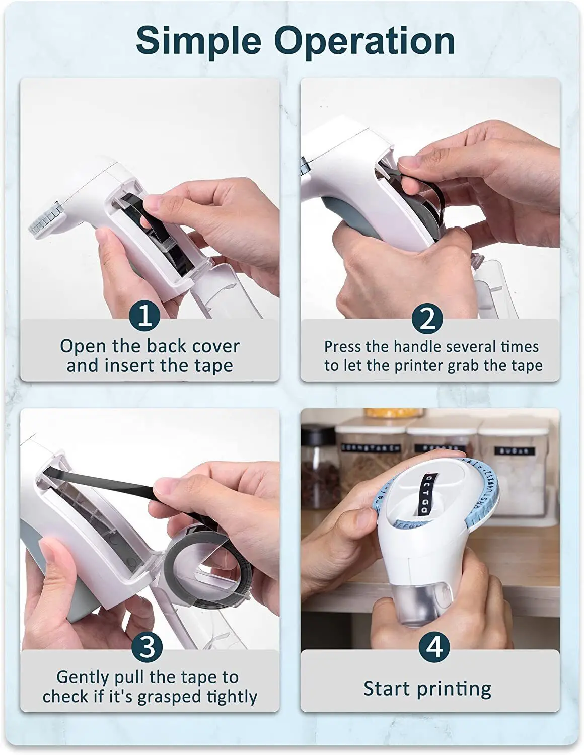 1PK Dymo 3D 9mm Label Tape with Dymo 12965 Embossing Label Maker for Dymo 12965 Manual Printer Portable Typewriter Dymo Labeller