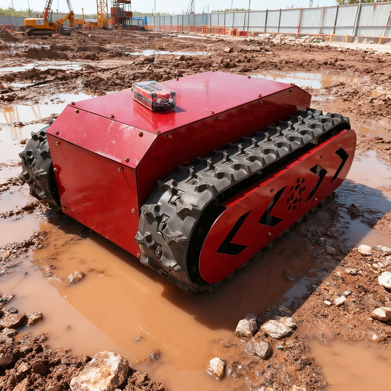 Electric remote control crawler chassis, navigation complex terrain obstacles stairs slush  industry