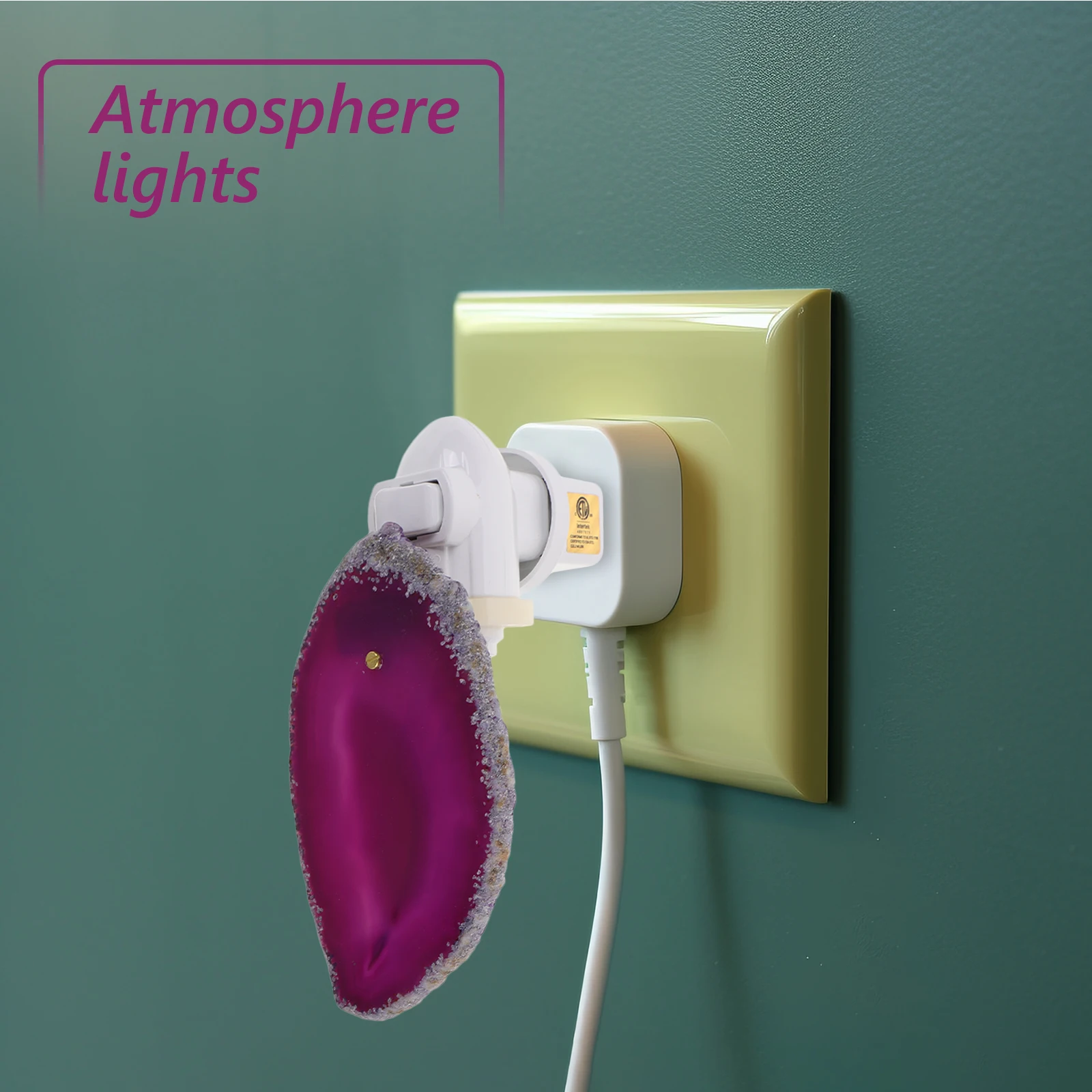 

Slice Plug Small Lamp Ornament Decorative Bedroom Lamp Ornament Small Agate Delicate Agate Light Plug