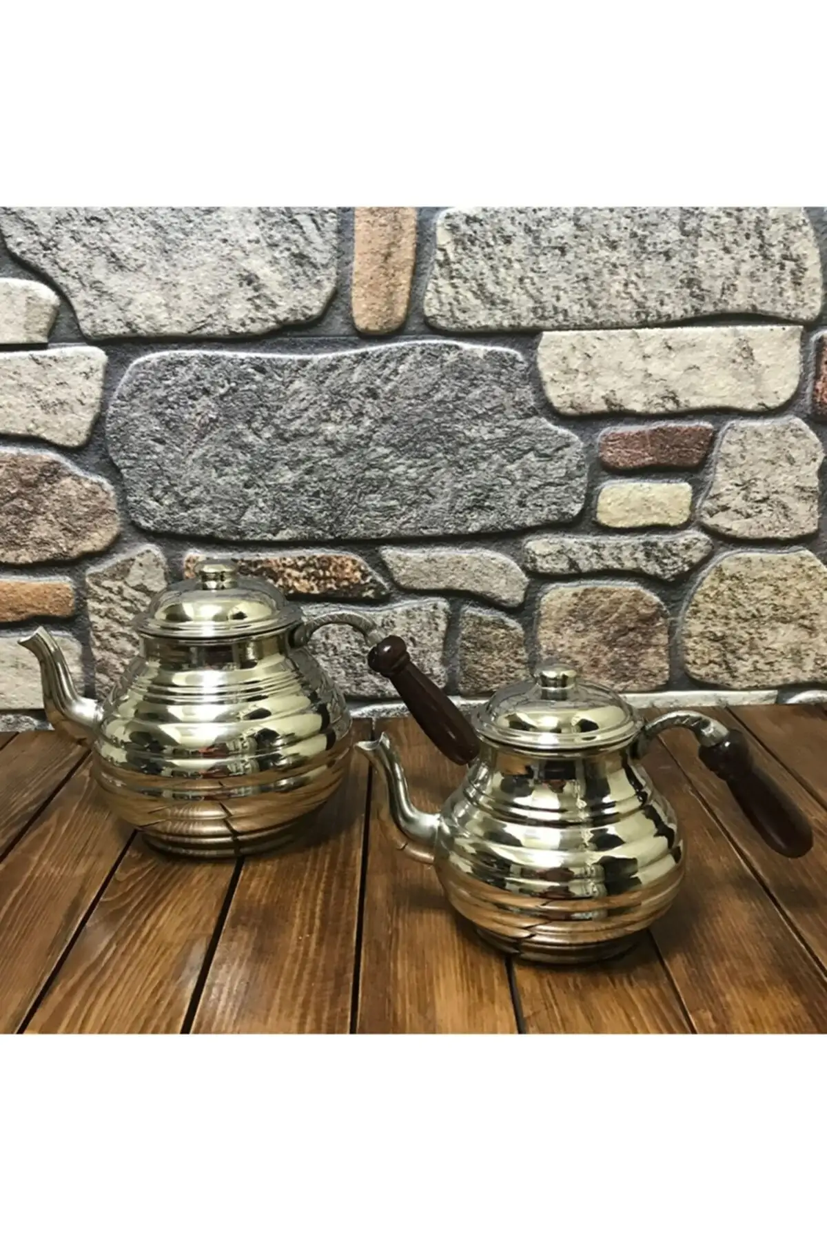 DOLBOVI copper sliced teapot nickel plated Tea Pots Handmade