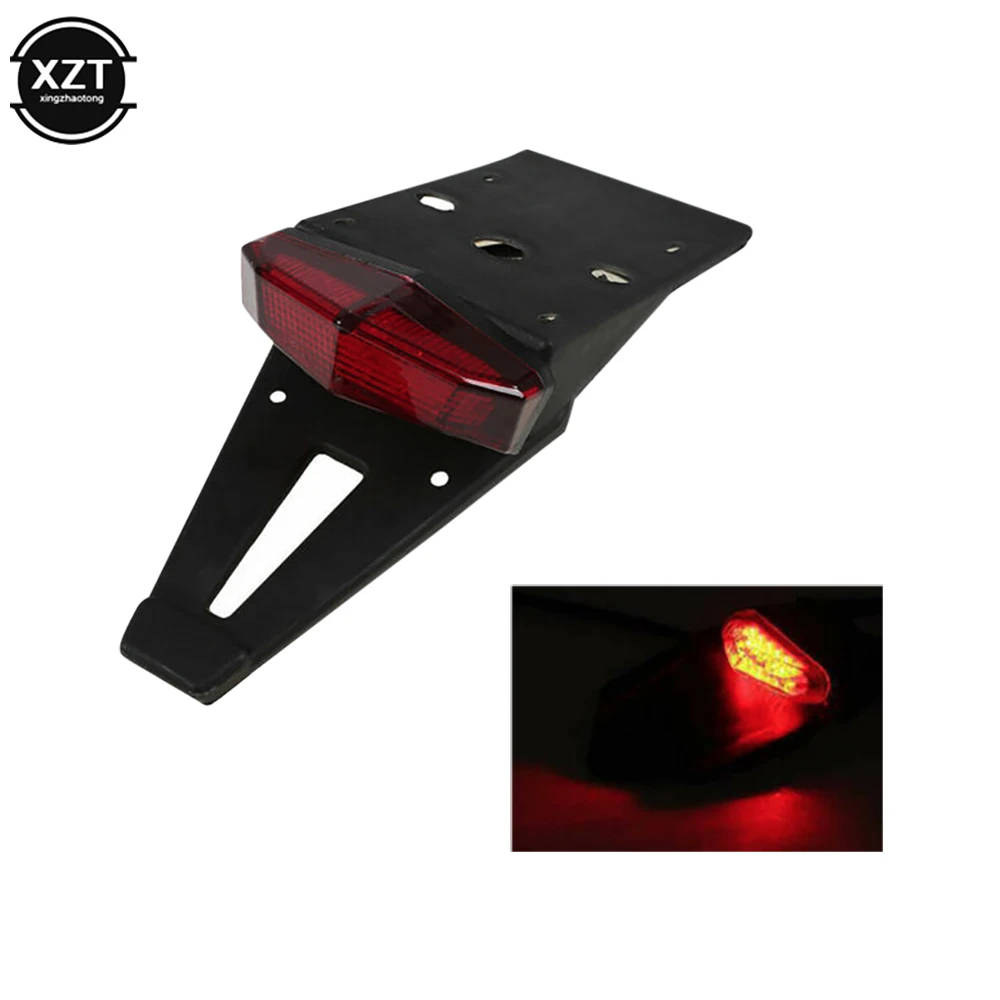 Universal 12 to 15V Polisport Motorcycle LED Tail Light&Rear Fender Stop Enduro Dirt Bike Fender taillight - view 2