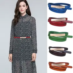 Luxury Design Genuine Leather Belt Waist Decoration Versatile Women Pin Buckle Waistband Trouser Dress Belts